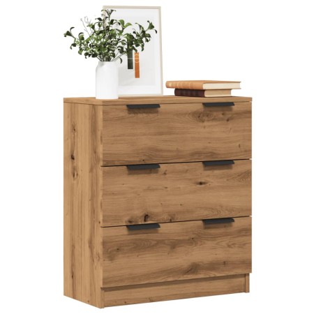 Aparador de madera de ingeniería roble artisan 60x30x70 cm de , Aparadores - Ref: Foro24-856835, Precio: 91,38 €, Descuento: %
