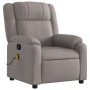 Sillón de masaje reclinable de tela gris taupé de , Sillones - Ref: Foro24-373556, Precio: 260,97 €, Descuento: %