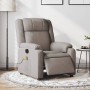 Sillón reclinable de masaje eléctrico tela gris taupe de , Sillones - Ref: Foro24-3205198, Precio: 293,93 €, Descuento: %