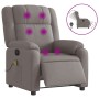 Sillón reclinable de masaje eléctrico tela gris taupe de , Sillones - Ref: Foro24-3205198, Precio: 293,93 €, Descuento: %