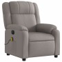 Sillón reclinable de masaje eléctrico tela gris taupe de , Sillones - Ref: Foro24-3205198, Precio: 293,93 €, Descuento: %