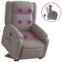 Sillón reclinable de masaje elevable tela gris taupé de , Sillones - Ref: Foro24-3205222, Precio: 352,16 €, Descuento: %