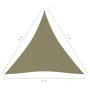 Toldo de vela triangular tela Oxford beige 3x3x3 m de vidaXL, Sombrillas - Ref: Foro24-135170, Precio: 25,89 €, Descuento: %