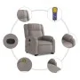 Sillón reclinable de masaje elevable tela gris taupé de , Sillones - Ref: Foro24-3205222, Precio: 352,16 €, Descuento: %