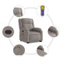 Sillón reclinable de masaje elevable tela gris taupé de , Sillones - Ref: Foro24-3205222, Precio: 313,70 €, Descuento: %