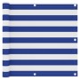 Toldo para balcón tela oxford blanco y azul 90x500 cm de vidaXL, Sombrillas - Ref: Foro24-134918, Precio: 19,53 €, Descuento: %
