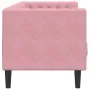 Sofá Chesterfield 3 plazas con cojines terciopelo rosa de , Sofás - Ref: Foro24-372696, Precio: 350,42 €, Descuento: %