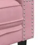 Sofá Chesterfield 3 plazas con cojines terciopelo rosa de , Sofás - Ref: Foro24-372696, Precio: 350,42 €, Descuento: %