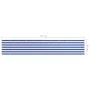 Toldo para balcón tela oxford blanco y azul 90x500 cm de vidaXL, Sombrillas - Ref: Foro24-134918, Precio: 23,76 €, Descuento: %