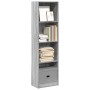 Estantería de madera de ingeniería gris Sonoma 40x24x143 cm de , Librerías y estanterías - Ref: Foro24-857788, Precio: 46,40 ...