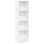 Estantería de madera de ingeniería blanca 40x24x143 cm de , Librerías y estanterías - Ref: Foro24-857783, Precio: 44,67 €, De...