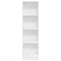 Estantería de madera de ingeniería blanca 40x24x143 cm de , Librerías y estanterías - Ref: Foro24-857783, Precio: 43,43 €, De...