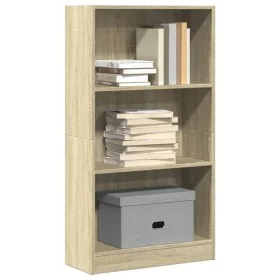 Estantería de madera de ingeniería roble Sonoma 60x24x109 cm de , Librerías y estanterías - Ref: Foro24-857805, Precio: 41,39...