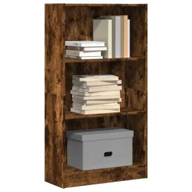 Estantería madera de ingeniería roble ahumado 60x24x109 cm de , Librerías y estanterías - Ref: Foro24-857807, Precio: 45,73 €...