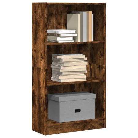 Estantería madera de ingeniería roble ahumado 60x24x109 cm de , Librerías y estanterías - Ref: Foro24-857807, Precio: 41,88 €...