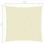 Toldo de vela cuadrado tela Oxford color crema 7x7 m de vidaXL, Sombrillas - Ref: Foro24-135198, Precio: 133,71 €, Descuento: %