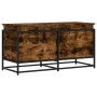 Caja de almacenaje con tapa madera roble ahumado 100x40x51,5 cm de , Cestas para almacenaje - Ref: Foro24-848806, Precio: 76,...