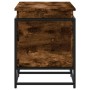 Caja de almacenaje con tapa madera roble ahumado 100x40x51,5 cm de , Cestas para almacenaje - Ref: Foro24-848806, Precio: 76,...