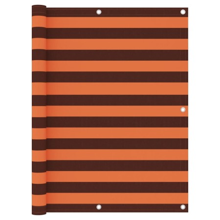 Toldo para balcón tela oxford naranja y marrón 120x500 cm de vidaXL, Sombrillas - Ref: Foro24-134934, Precio: 22,47 €, Descue...