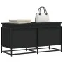 Caja almacenaje con tapa madera ingeniería negro 100x40x51,5 cm de , Cestas para almacenaje - Ref: Foro24-848804, Precio: 86,...
