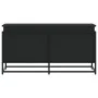 Caja almacenaje con tapa madera ingeniería negro 100x40x51,5 cm de , Cestas para almacenaje - Ref: Foro24-848804, Precio: 86,...