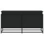 Caja almacenaje con tapa madera ingeniería negro 100x40x51,5 cm de , Cestas para almacenaje - Ref: Foro24-848804, Precio: 87,...