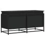 Caja almacenaje con tapa madera ingeniería negro 100x40x51,5 cm de , Cestas para almacenaje - Ref: Foro24-848804, Precio: 86,...