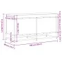 Caja almacenaje con tapa madera ingeniería negro 100x40x51,5 cm de , Cestas para almacenaje - Ref: Foro24-848804, Precio: 86,...