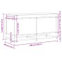 Caja almacenaje con tapa madera ingeniería negro 100x40x51,5 cm de , Cestas para almacenaje - Ref: Foro24-848804, Precio: 87,...