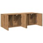 Muebles para TV de pared 2 unidades roble artesanal 60x30x41 cm de , Muebles TV - Ref: Foro24-857665, Precio: 73,04 €, Descue...