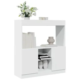 Aparador de madera de ingeniería blanco 92x33x100 cm de , Librerías y estanterías - Ref: Foro24-855124, Precio: 77,51 €, Desc...