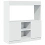 Aparador de madera de ingeniería blanco 92x33x100 cm de , Librerías y estanterías - Ref: Foro24-855124, Precio: 80,77 €, Desc...