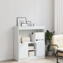Aparador de madera de ingeniería blanco 92x33x100 cm de , Librerías y estanterías - Ref: Foro24-855124, Precio: 80,77 €, Desc...