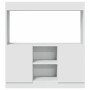 Aparador de madera de ingeniería blanco 92x33x100 cm de , Librerías y estanterías - Ref: Foro24-855124, Precio: 80,77 €, Desc...