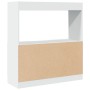 Aparador de madera de ingeniería blanco 92x33x100 cm de , Librerías y estanterías - Ref: Foro24-855124, Precio: 80,77 €, Desc...
