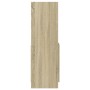 Aparador de madera de ingeniería roble Sonoma 92x33x100 cm de , Librerías y estanterías - Ref: Foro24-855126, Precio: 71,98 €...