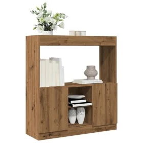 Aparador de madera de ingeniería roble artisian 92x33x100 cm de , Librerías y estanterías - Ref: Foro24-855132, Precio: 72,30...