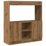 Aparador de madera de ingeniería roble artisian 92x33x100 cm de , Librerías y estanterías - Ref: Foro24-855132, Precio: 72,30...