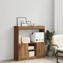 Aparador de madera de ingeniería roble artisian 92x33x100 cm de , Librerías y estanterías - Ref: Foro24-855132, Precio: 72,30...