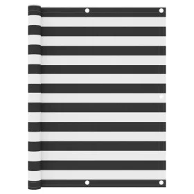 Toldo para balcón tela oxford gris antracita y blanco 120x500cm de vidaXL, Sombrillas - Ref: Foro24-134886, Precio: 21,99 €, ...