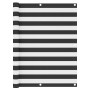 Toldo para balcón tela oxford gris antracita y blanco 120x500cm de vidaXL, Sombrillas - Ref: Foro24-134886, Precio: 22,29 €, ...