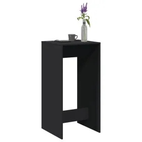 Mesa alta de bar madera de ingeniería negra 51x50x103,5 cm de , Mesas de cocina y de comedor - Ref: Foro24-854419, Precio: 66...