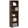 Estantería de madera de ingeniería marrón roble 60x30x189 cm de , Librerías y estanterías - Ref: Foro24-857923, Precio: 92,58...