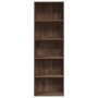 Estantería de madera de ingeniería marrón roble 60x30x189 cm de , Librerías y estanterías - Ref: Foro24-857923, Precio: 92,58...