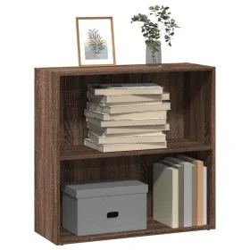 Estantería de madera de ingeniería marrón roble 80x30x77 cm by , Bookcases and shelves - Ref: Foro24-857928, Price: 40,10 €, ...