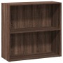 Estantería de madera de ingeniería marrón roble 80x30x77 cm de , Librerías y estanterías - Ref: Foro24-857928, Precio: 40,57 ...