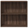 Estantería de madera de ingeniería marrón roble 80x30x77 cm de , Librerías y estanterías - Ref: Foro24-857928, Precio: 40,57 ...