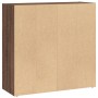 Estantería de madera de ingeniería marrón roble 80x30x77 cm de , Librerías y estanterías - Ref: Foro24-857928, Precio: 40,57 ...