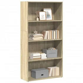Estantería de madera de ingeniería roble Sonoma 80x30x152 cm by , Bookcases and shelves - Ref: Foro24-857942, Price: 67,71 €,...