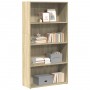 Estantería de madera de ingeniería roble Sonoma 80x30x152 cm de , Librerías y estanterías - Ref: Foro24-857942, Precio: 68,58...